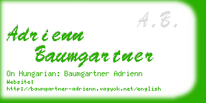 adrienn baumgartner business card